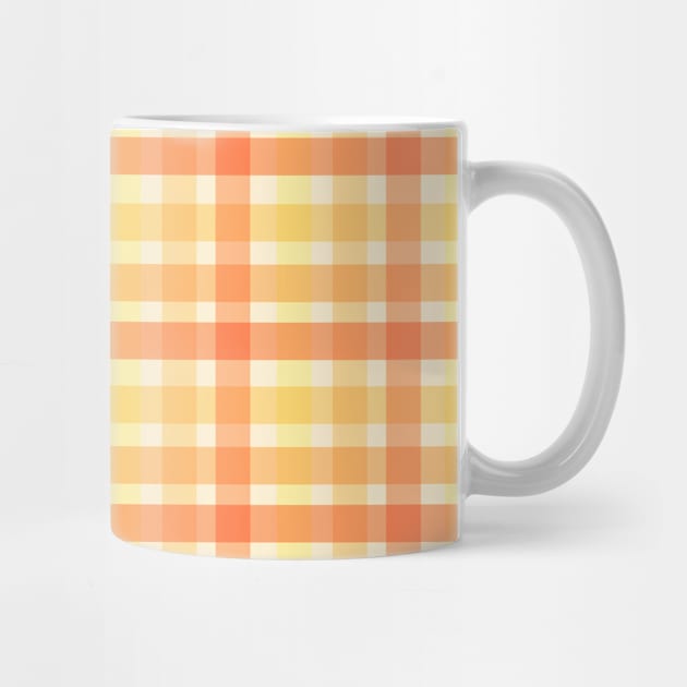 Yellow Pastel Gingham Cute Pattern by Trippycollage